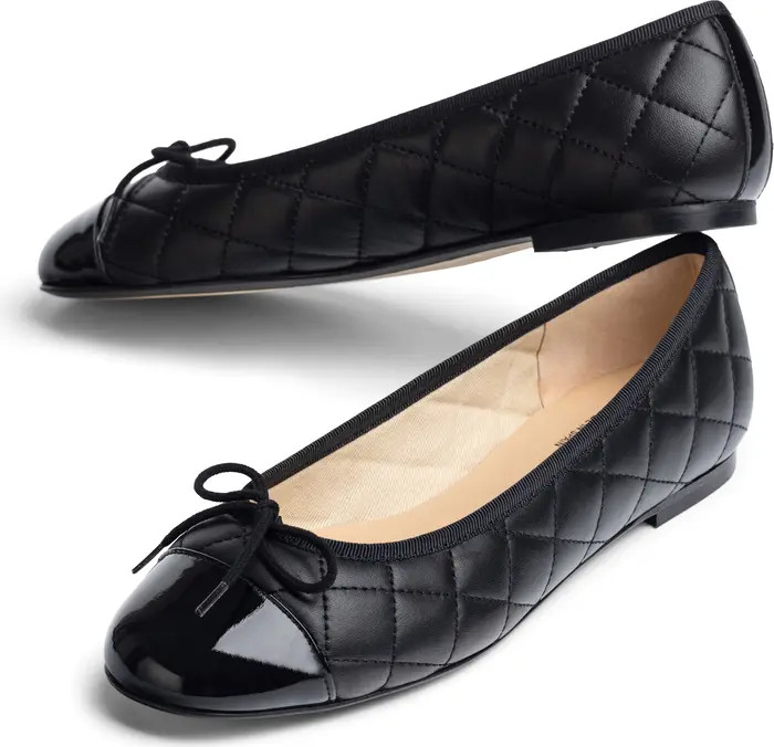 Belle Quilted Ballerina Flat (Women) | Nordstrom