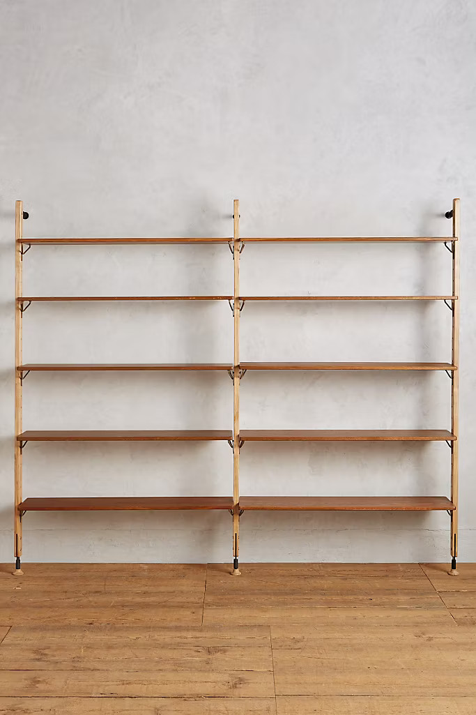 Kalmar Ten-Tier Wall Mounted Shelf | Anthropologie (US)