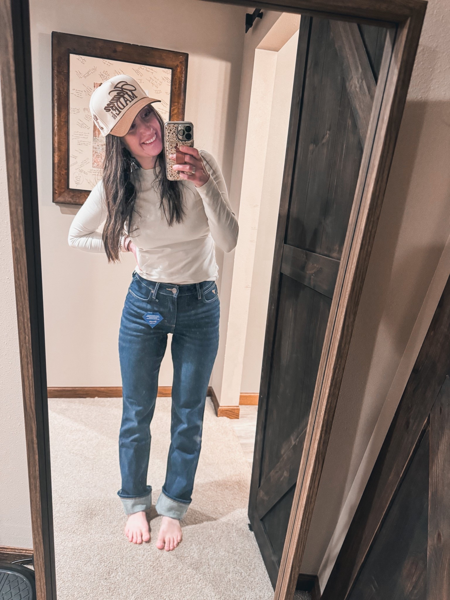 The new wrangler riding Jean is so good! Wearing a 27x34