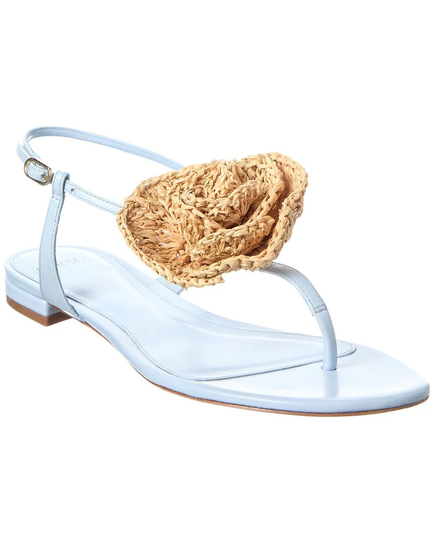 Alexandre Birman Sadie Flower Leather Flat | Shop Simon