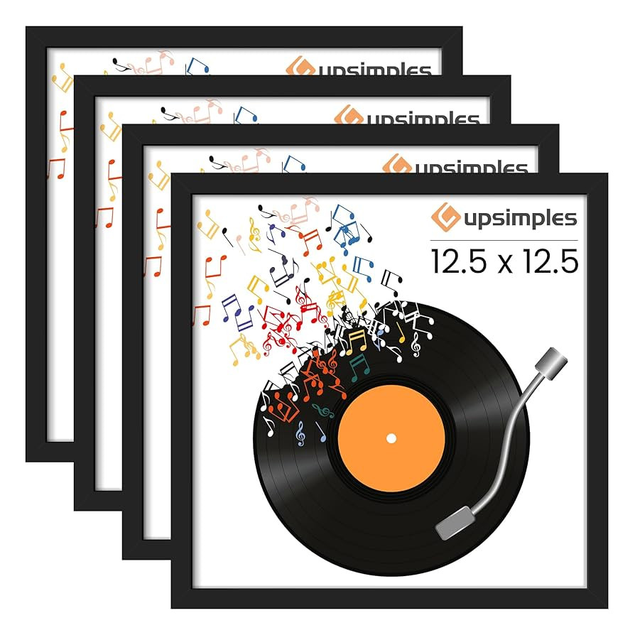 upsimples 12.5x12.5 Record Frame, Vinyl Frames for 12inch Album Cover, Wall Display for Home Deco... | Amazon (US)