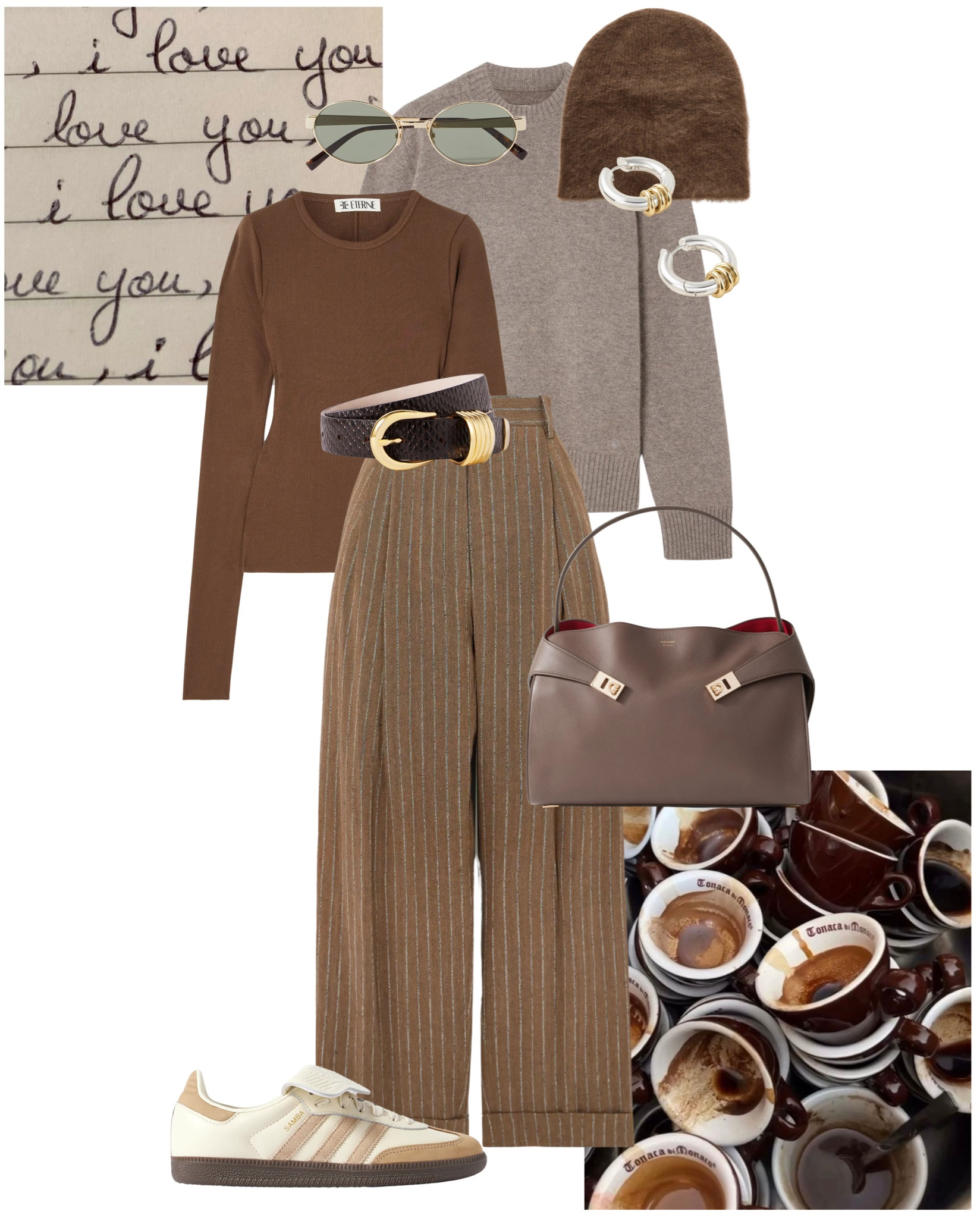 Outfit Ideas For… Mocha

Winter | trousers | bag | jewellery | hat | trainers | belt | glasses | lunch outfit | workwear | UK  

#LTKworkwear #LTKwinter #LTKuk