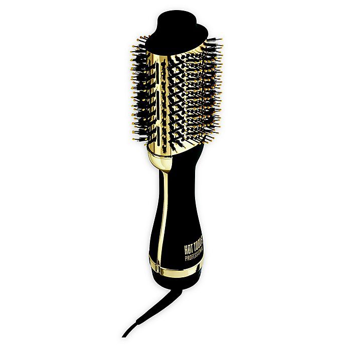 Hot Tools Professional Charcoal-Infused One-Step Blowout Styling Tool in Black/Gold | Bed Bath & Beyond