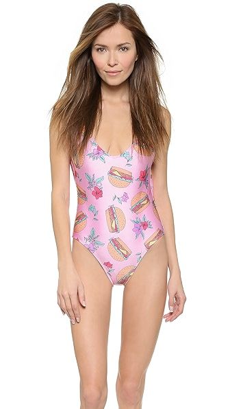 Hamburger 80s Swimsuit | Shopbop