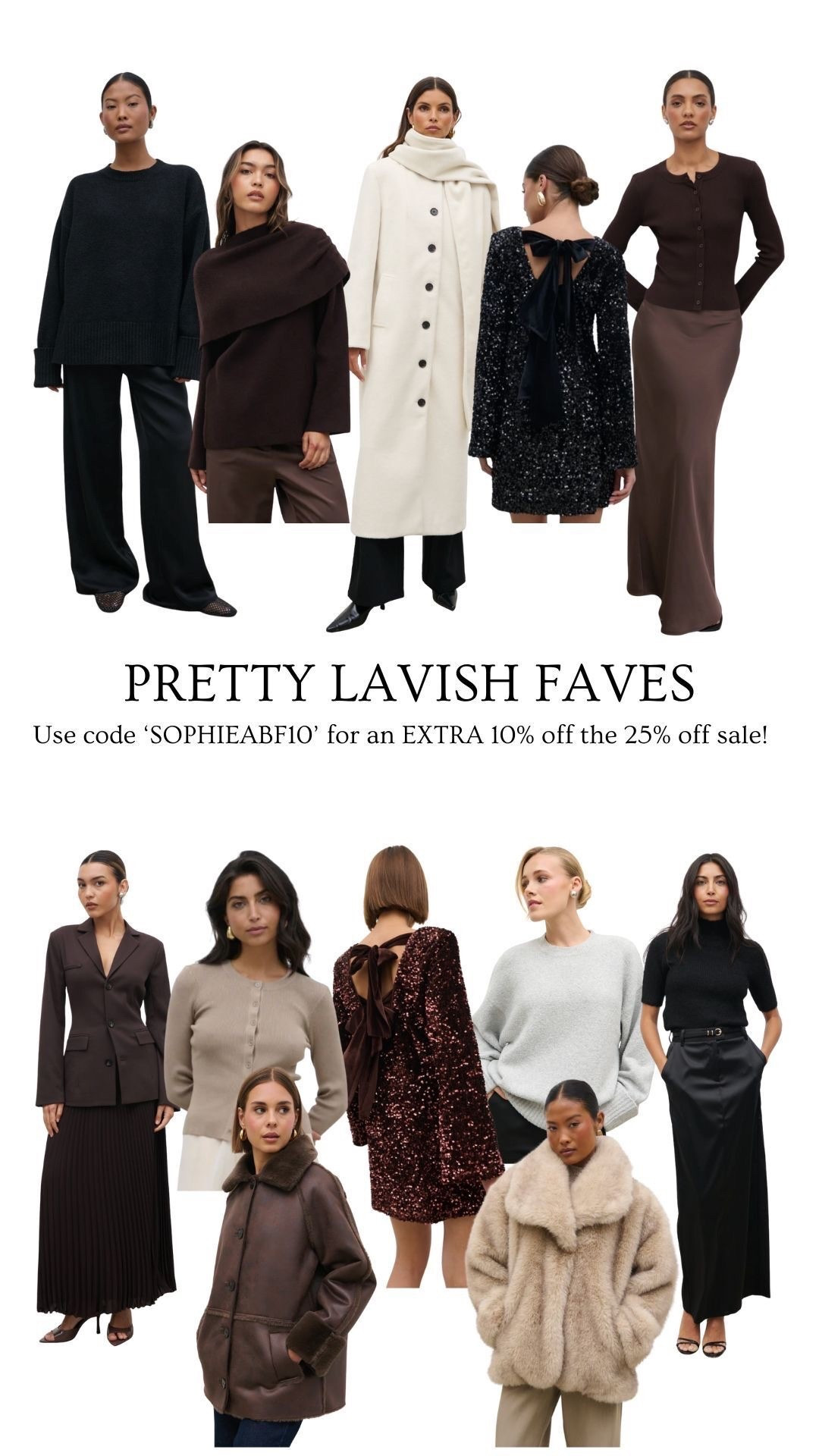 My favourite Pretty Lavish Black Friday sale pieces! Use code ‘SOPHIEABF10’ for an EXTRA 10% off the 25% off sale.  

#LTKCyberWeek #LTKstyletip #LTKuk