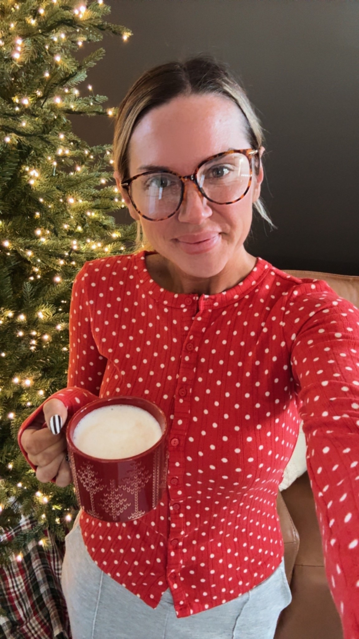 The cutest little top from Abercrombie! Technically a pajama top but can definitely be worn with jeans or skirt for the holidays! I’m in a size Small 

#LTKSeasonal #LTKHoliday #LTKFindsUnder50