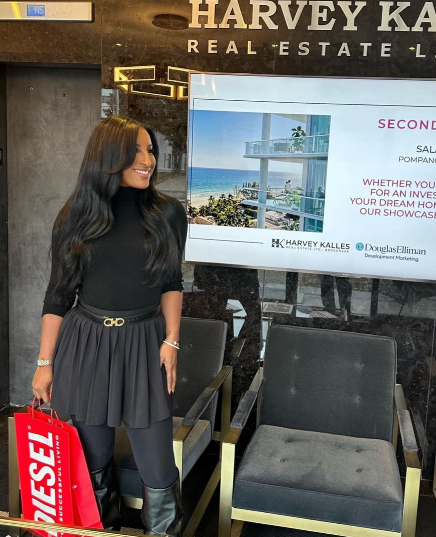 All black outfit with tennis skirt, knee high boots and Ferragamo belt 


#LTKworkwear #LTKstyletip #LTKHoliday