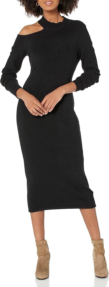 The Drop Women's Aaron Cut-Out Mock-Neck Midi Sweater Dress      
 Rayon | Amazon (US)
