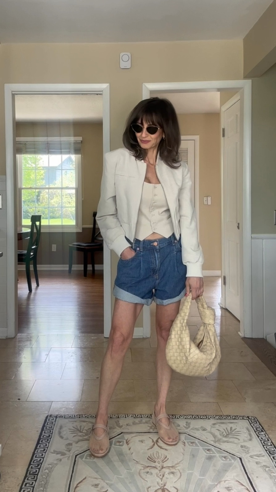 Summer is here!!! 🥰 ☀️ 😎 

Shorts fit true to size and come in different colors!

The H&M bomber jacket and vest also fit true to size and so does the Amazon shoes.

I added a fee different options for vest and mine is sold out in most sizes

#LTKStyleTip #LTKSaleAlert #LTKOver40