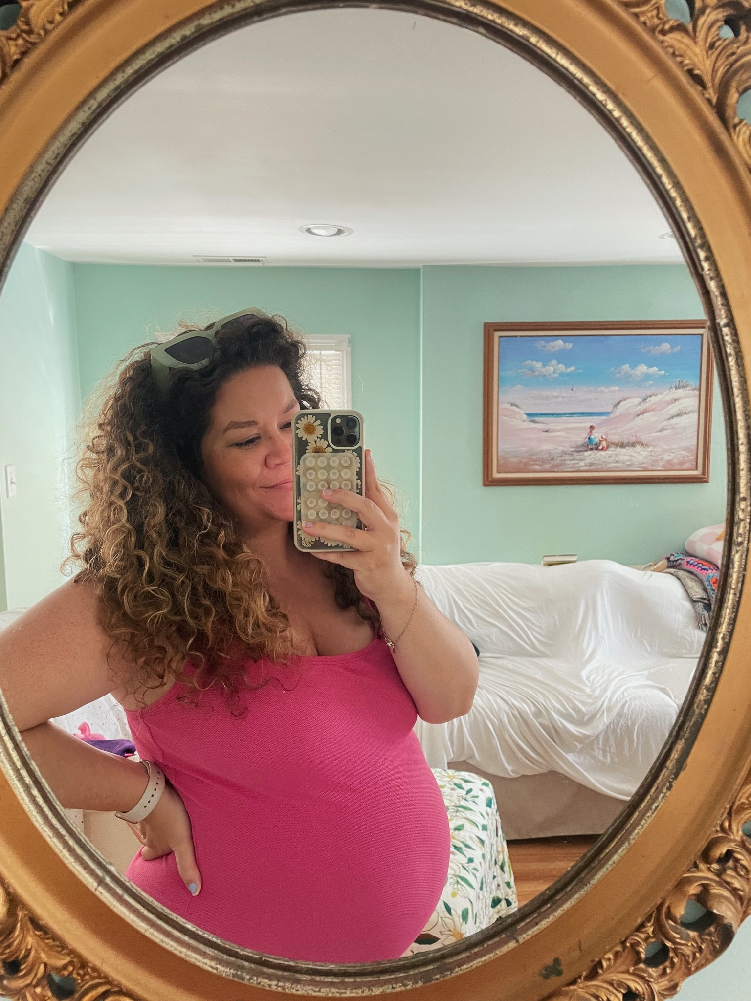 My current favorite swimsuit— bump friendly up to 20 weeks for me! Under $150 & TTS // maternity swim 

#LTKSeasonal #LTKbump #LTKswim