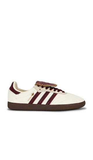 Samba LT Sneaker in Crew White, Maroon & Gold Metallic | Revolve Clothing (Global)