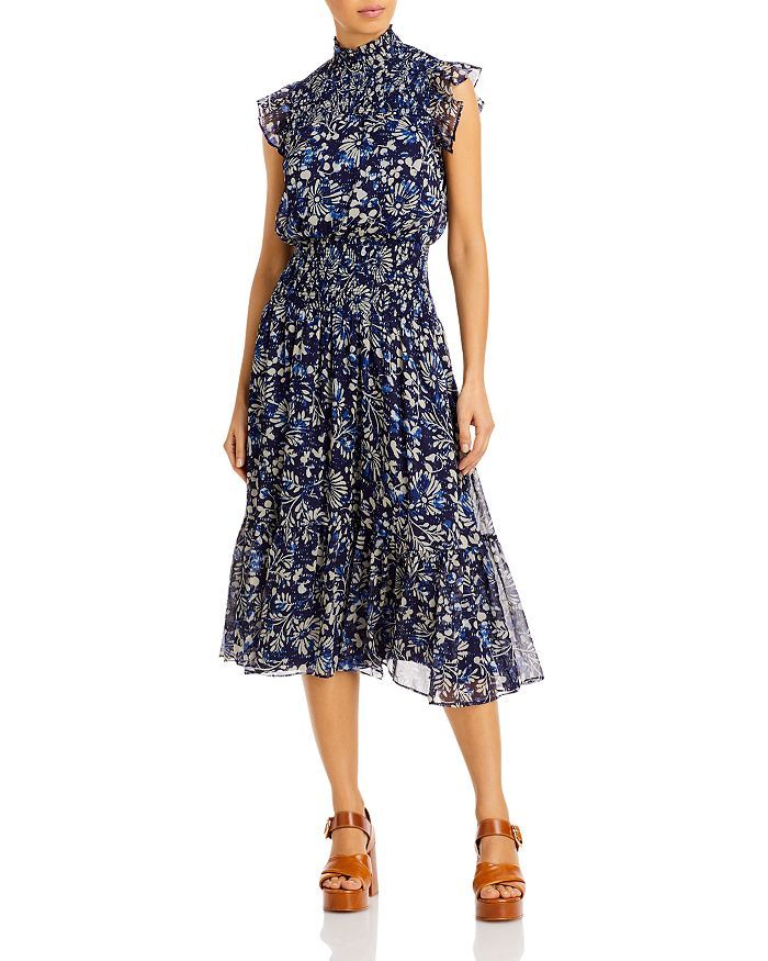 AQUA Floral Smocked Midi Dress - 100% Exclusive Back to Results -  Women - Bloomingdale's | Bloomingdale's (US)