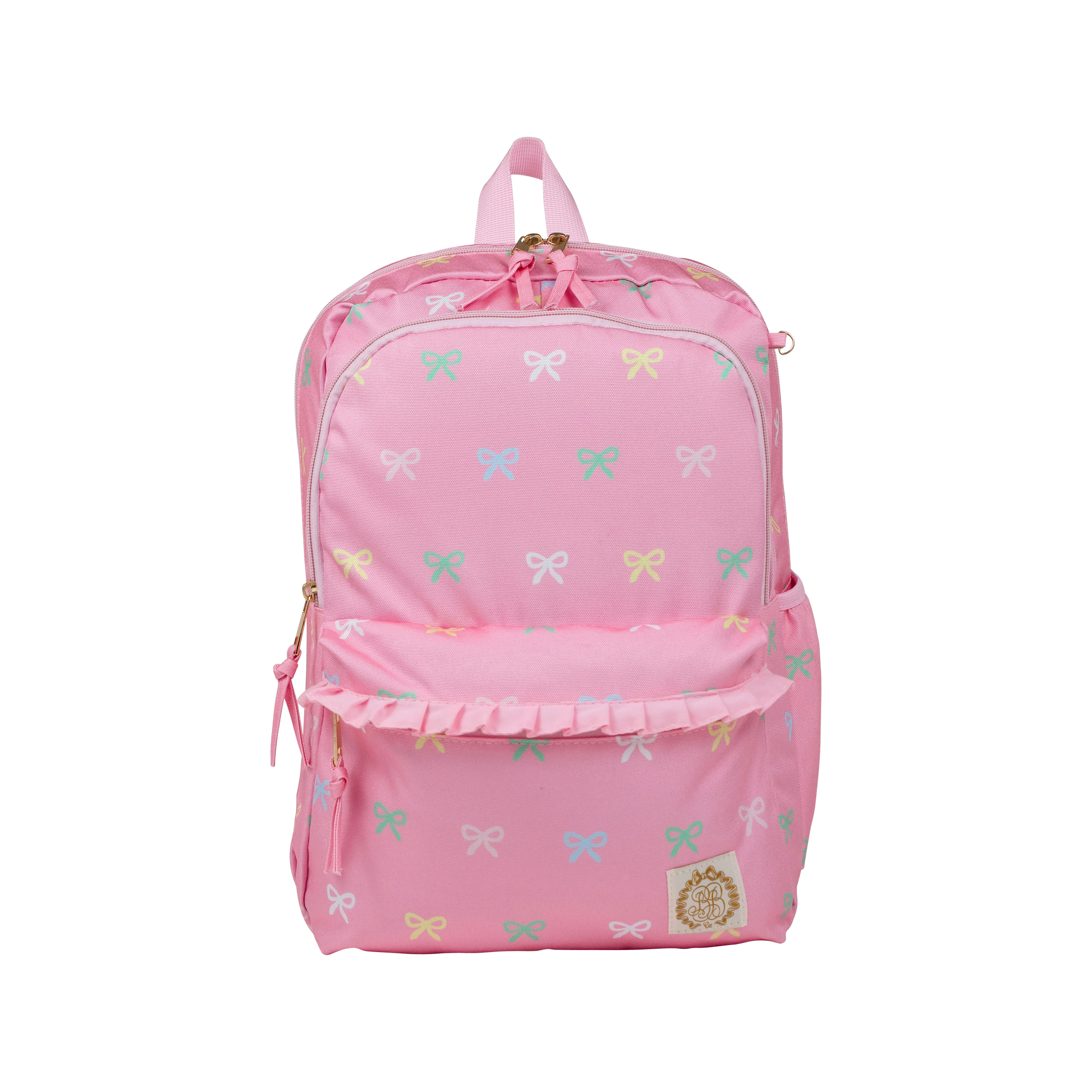 Don't Forget Your Backpack Backpack - Recess Ribbons with Palm Beach Pink | The Beaufort Bonnet Company