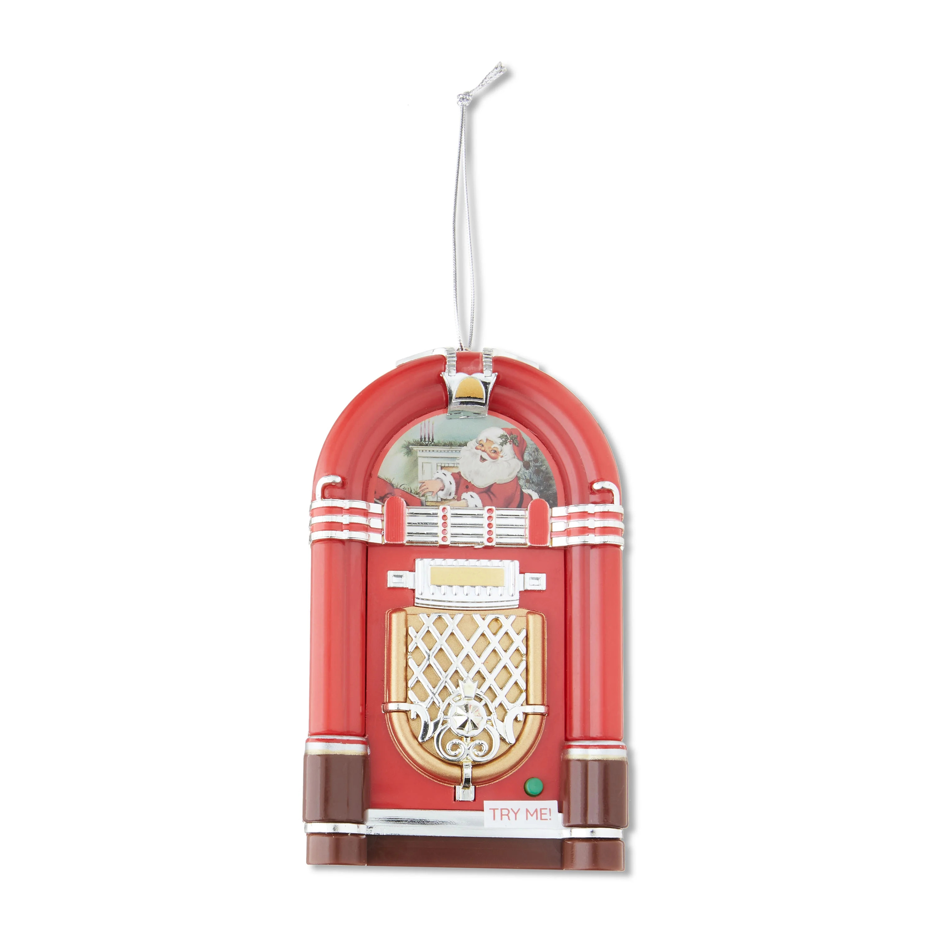 Mr. Christmas Mini Jukebox Ornament, Red | Walmart (US)