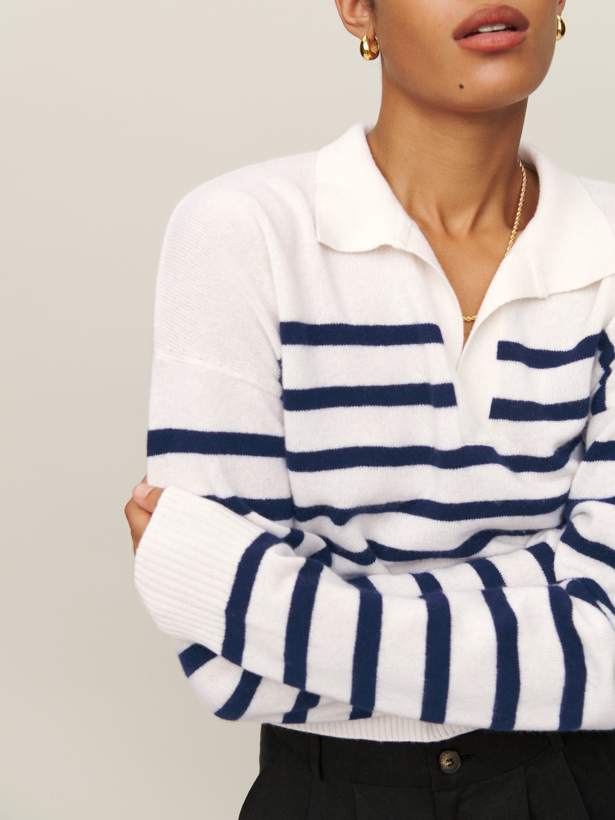 Cashmere Polo Sweater | Reformation (Global)