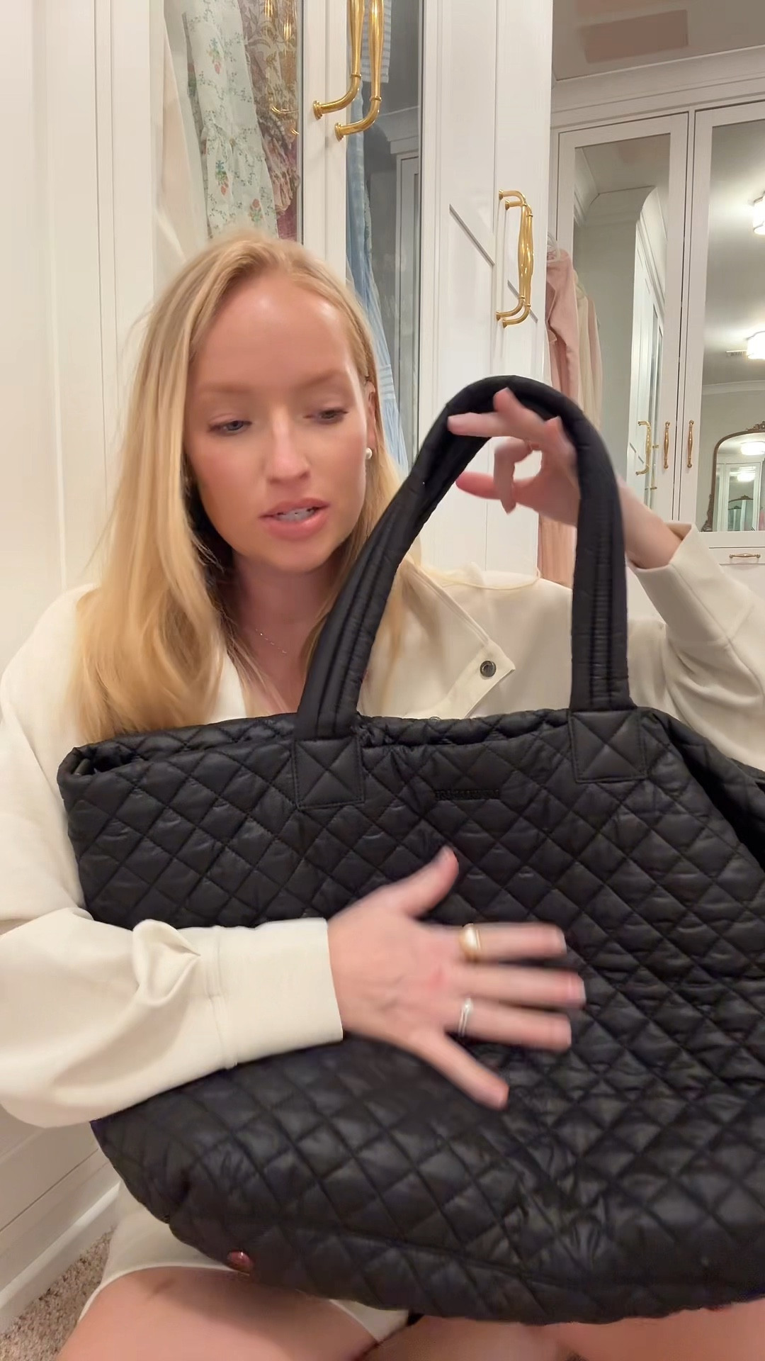 Reviewing my favorite travel tote if you need a GOOD ONE!! There’s so many reasons I love this tote bag - I’m running through a few of them in this video. I prefer the large size because I like knowing I can stuff extra things in there on my way home if need be, but they also have the tote in a medium size if you want something smaller. 

Nylon tote / mz Wallace tote // travel tote bag // carry on tote bag // travel essentials // travel favorites 

#LTKItBag #LTKTravel