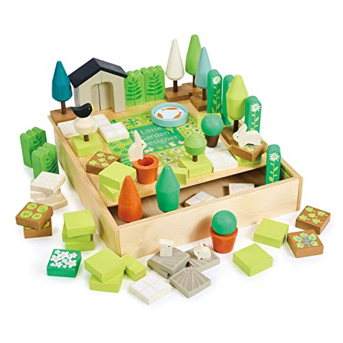 Tender Leaf Toys - Little Garden Designer - Wood Garden Building Play Set - Inspires Creativity, Encourages Role-Play and Story Invention, Educational Activity for Boys and Girls - Age 3+ | Amazon (US)