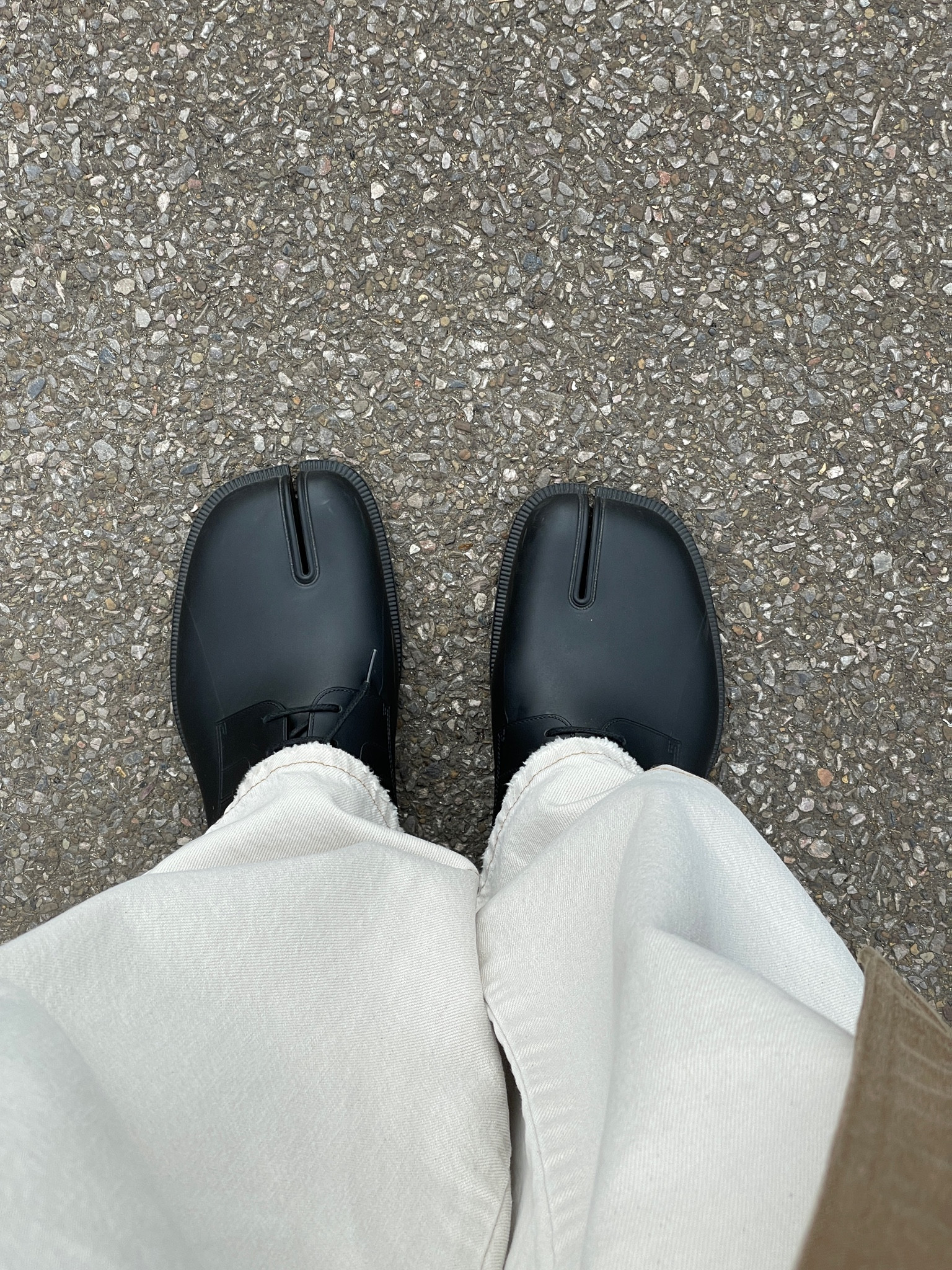 tabibitoです Maison Margiela Tabi split-toe Leather Boots | Black | FARFETCH