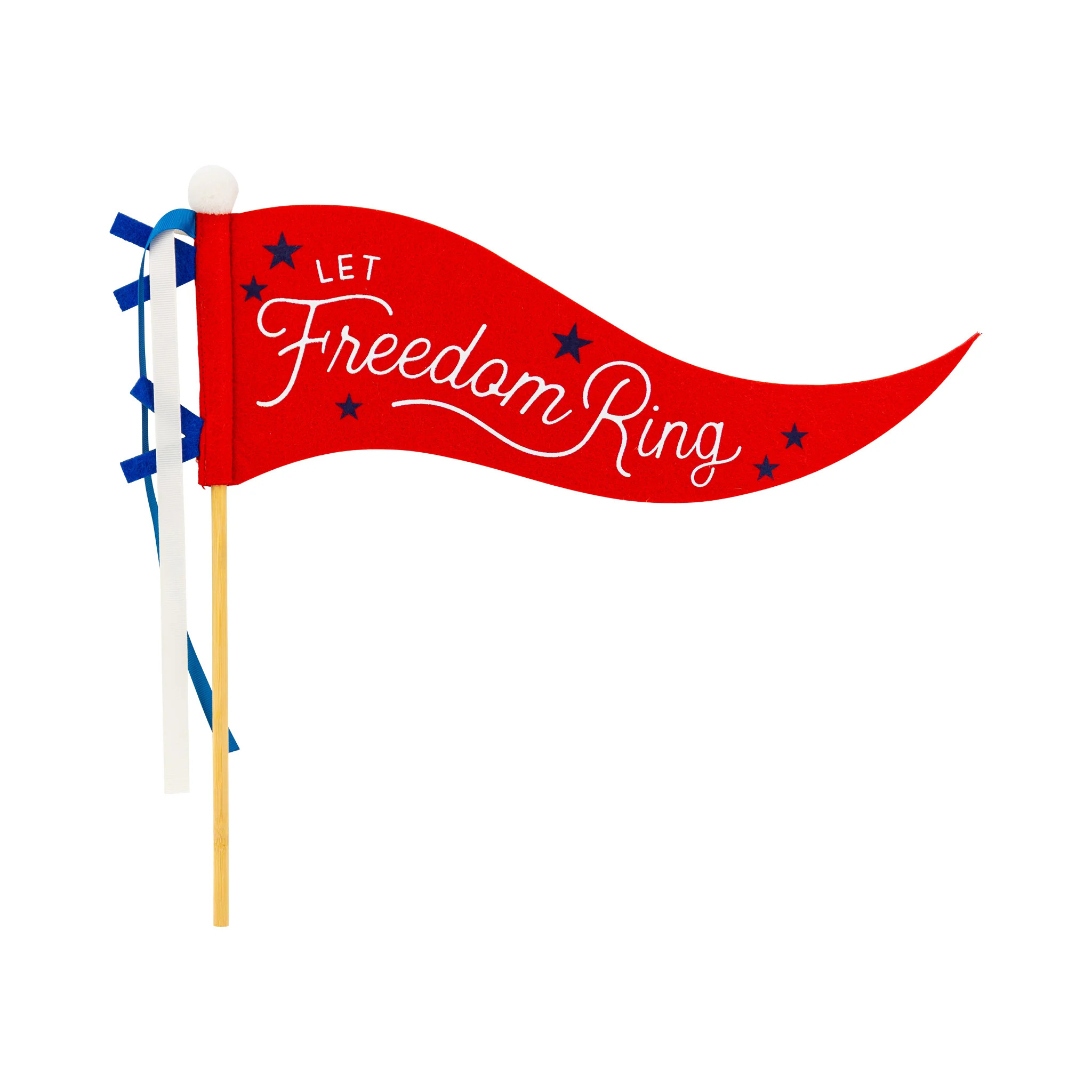 Freedom Ring Felt Pennant Banner | My Mind's Eye