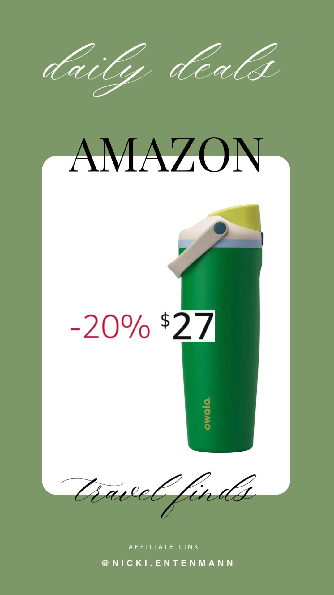 Owala FreeSip Sway Insulated Stainless Steel Water Bottle keeps hydration fun with its clever two‑way spout and sleek design. Sip or swig, it’s your stylish sidekick everywhere you go 🚰✨🌈

#Owala #FreeSip #waterbottle #stainlesssteel #hydration #drinkware #styleinspo #trendalert #modernliving #everydayessentials 

 #LTKSaleAlert #LTKTravel #LTKKids