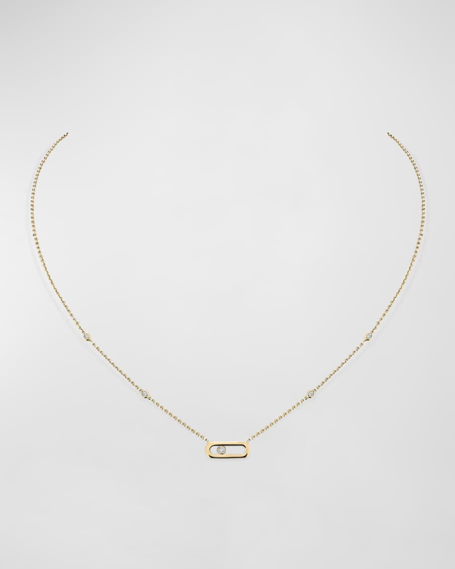Move Uno 18K Yellow Gold Diamond Necklace | Neiman Marcus