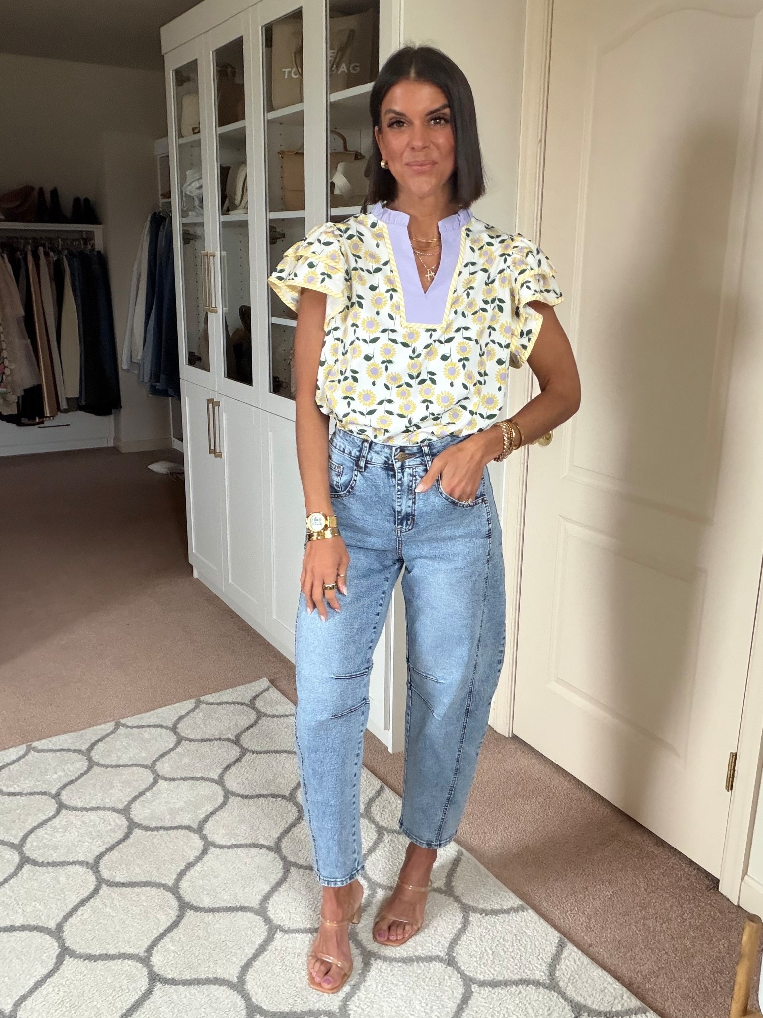 Size small in tee xs in jeans 

#LTKSeasonal