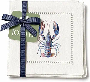 Decorative Hemstitch Cocktail Napkins, 6"x6" Washable Linen-Like Cloth Napkins, Handmade for Ente... | Amazon (US)
