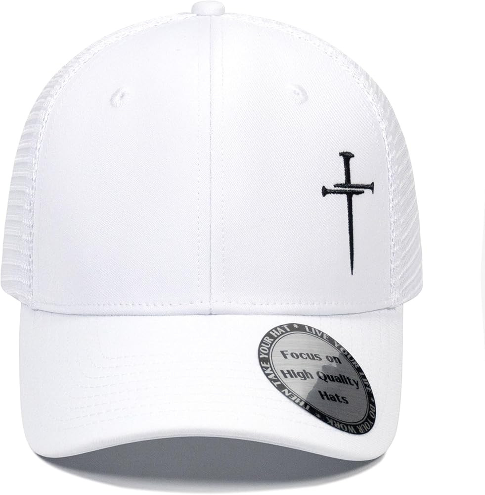 Christian Hats for Men Women,Jesus 3 Nail Cross Hat Christian Religious Gifts for Birthday/Christ... | Amazon (US)