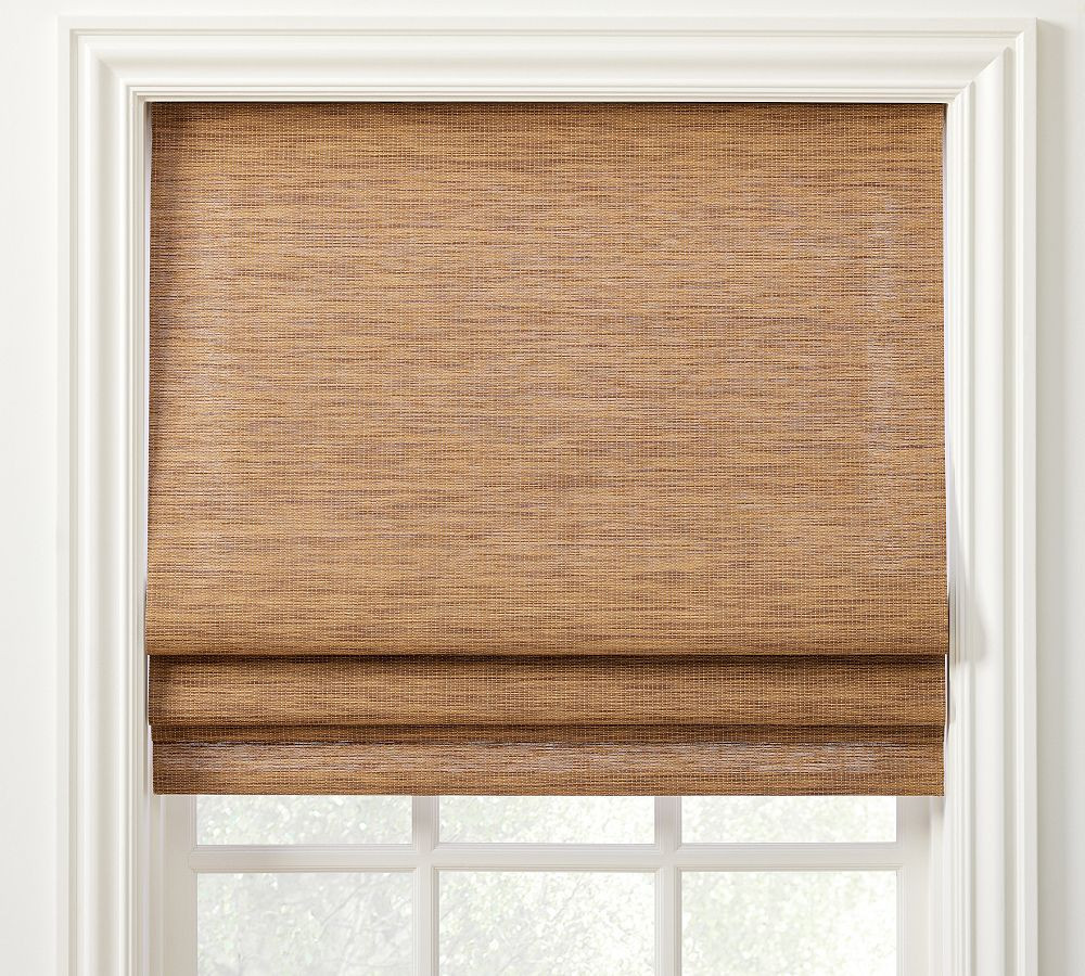 Custom Sutton Natural Roman Shade | Pottery Barn (US)