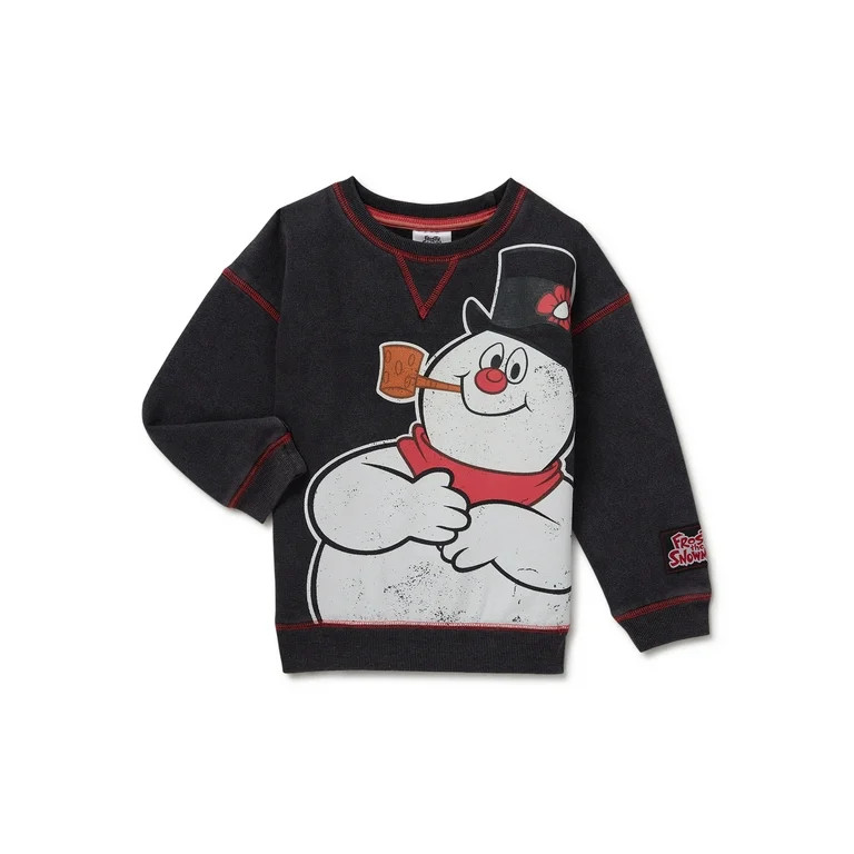 Frosty the Snowman Baby and Toddler Girl Crewneck Holiday Sweatshirt, Sizes 12M-5T - Walmart.com | Walmart (US)