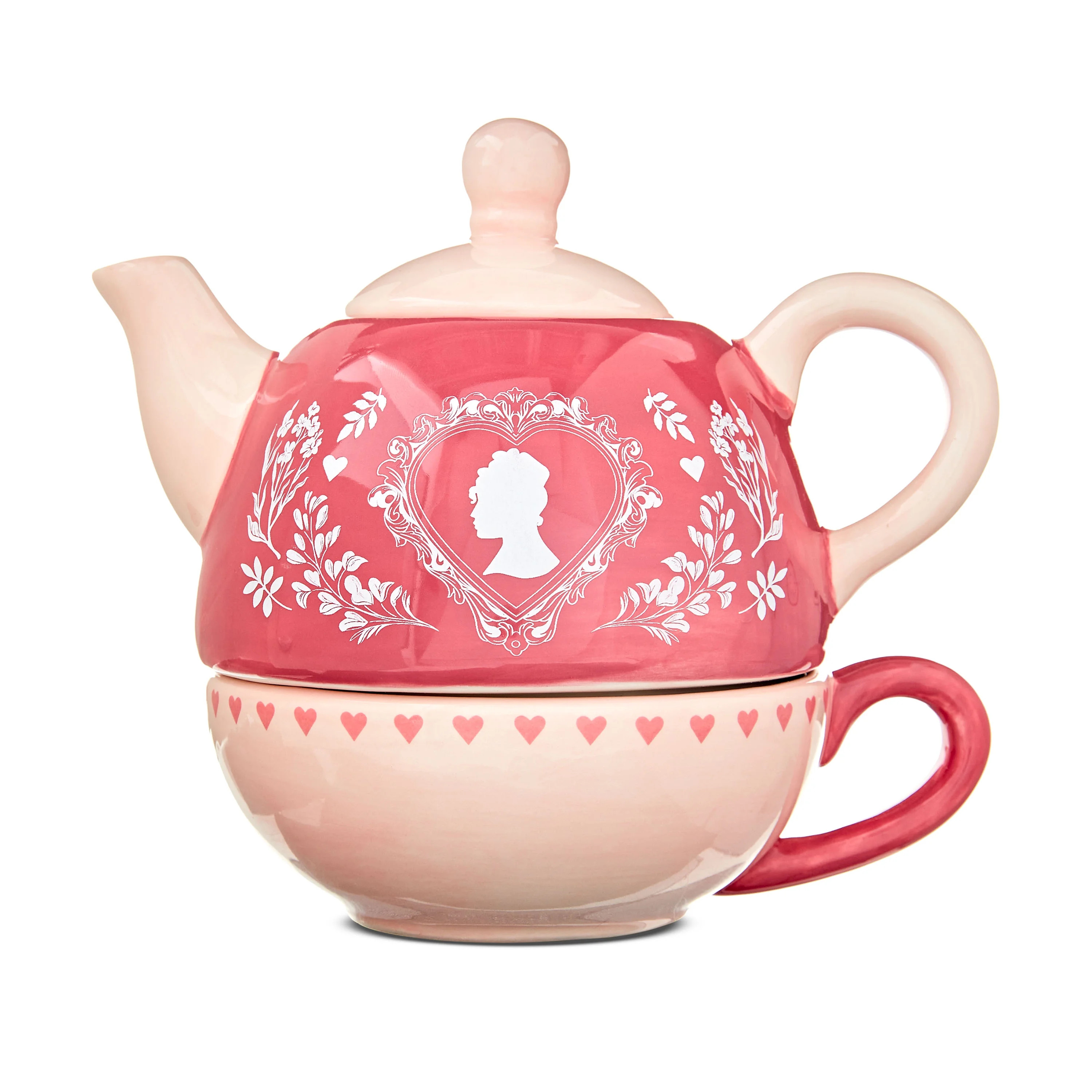 Bridgerton Valentine's Day Light Pink Teapot Gift Set, Model: IGIG197156-B by Bridgerton | Walmart (US)