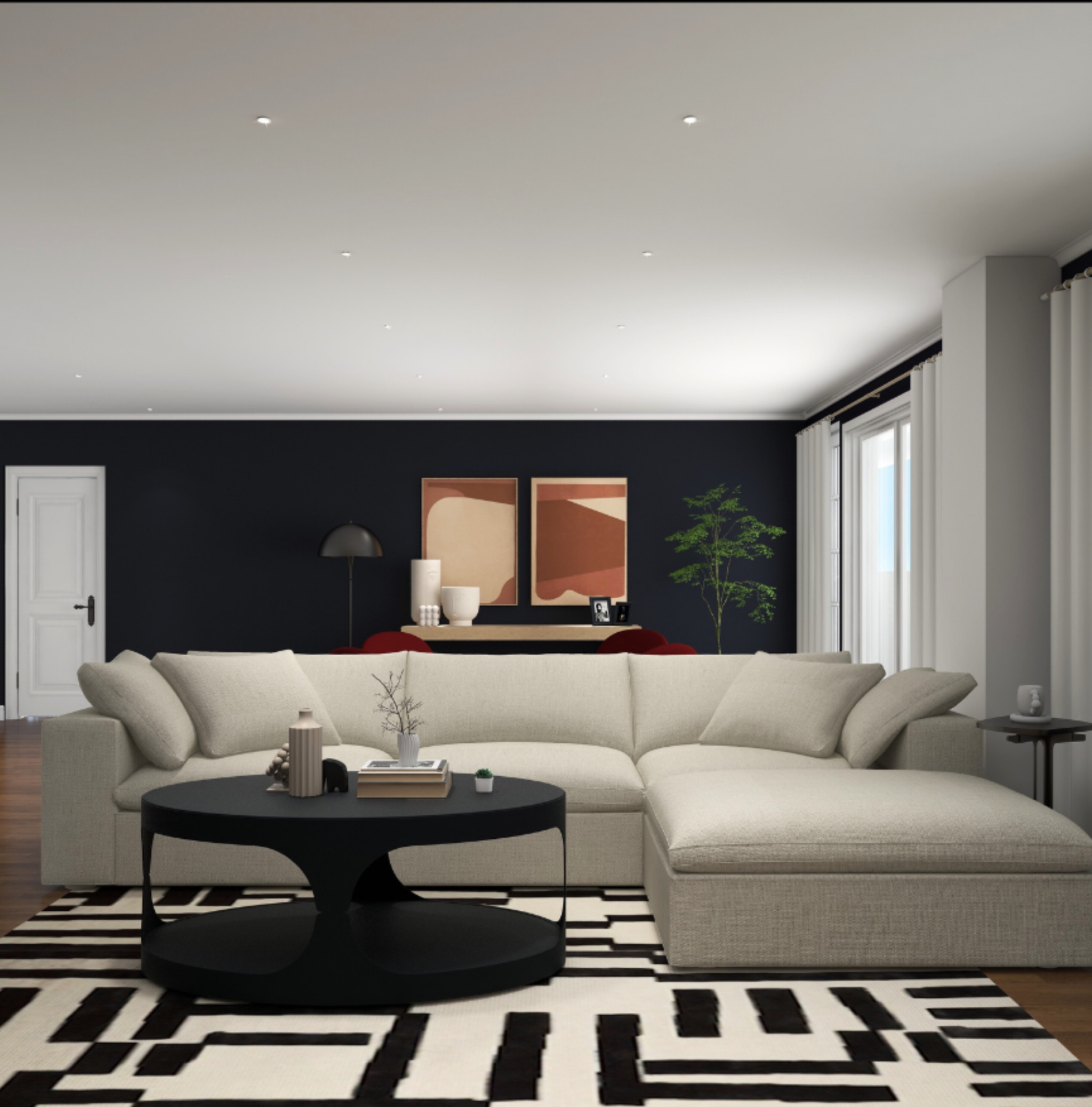 Modern Apartment Wallpapers 
#modernwallpaper #navywallpaper #moderninteriordesign 

#LTKstyletip #LTKmens #LTKhome