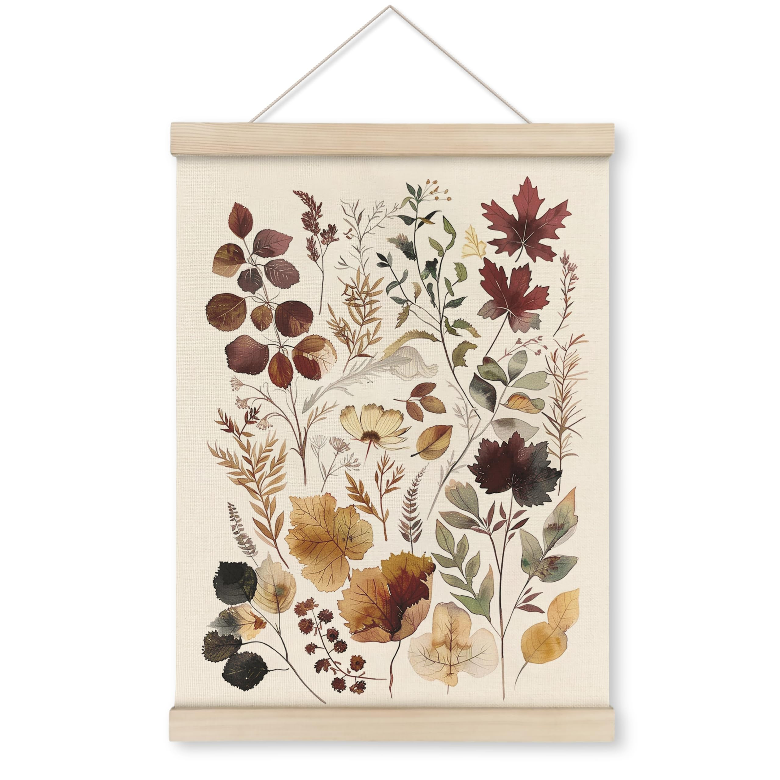 HRQKO Vintage Fall Wall Decor Poster Hanger Frame, Rustic Botanical Wall Art with Wooden Frames, ... | Amazon (US)