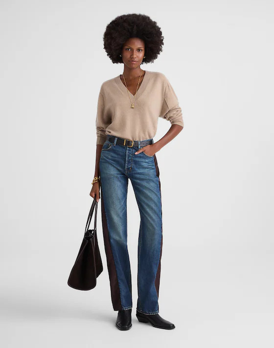 Madewell x Kaihara Denim Pieced Barrel-Leg Jean | Madewell
