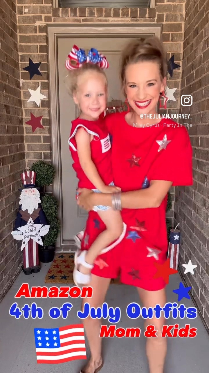 4th of July outfits for the whole family brought to you by Amazon!! ❤️💙 🇺🇸  

#LTKSeasonal