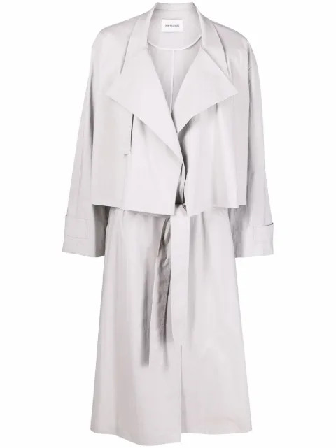 Low Classic draped-panel Trench Coat - Farfetch | Farfetch (CN)