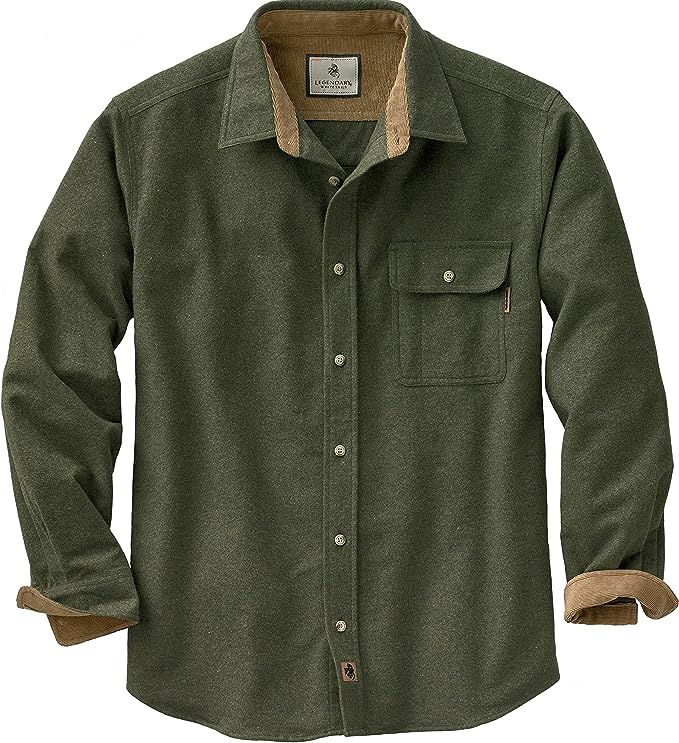 Legendary Whitetails Men's Buck Camp Flannel Shirt | Amazon (US)