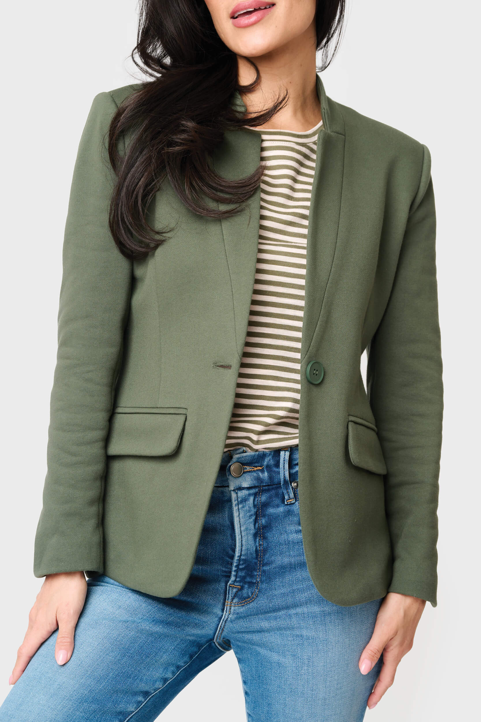 Notch Collar Blazer | Gibson