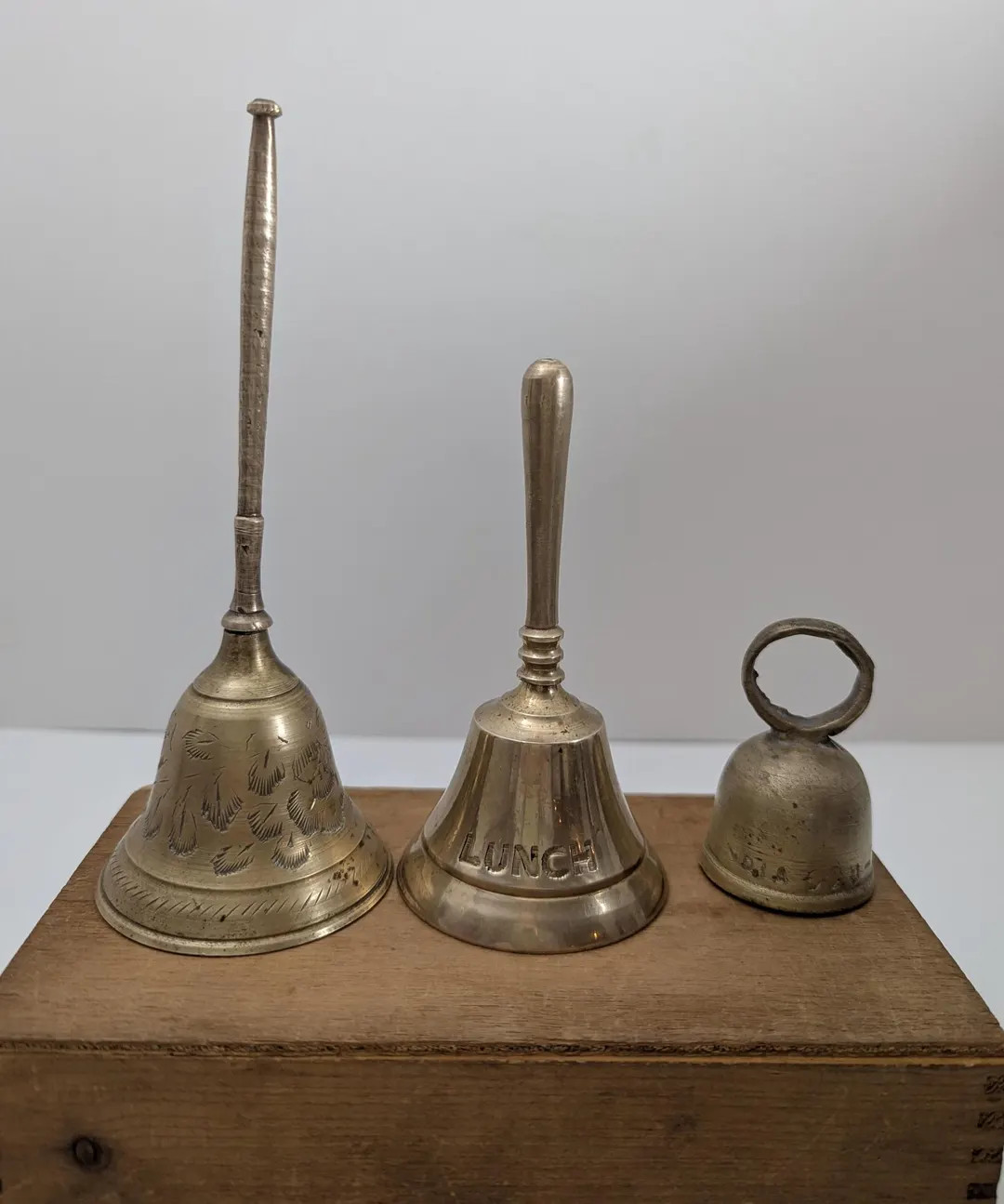 Vintage Brass Bells in 3 Sizes Indian Brass - Etsy | Etsy (US)