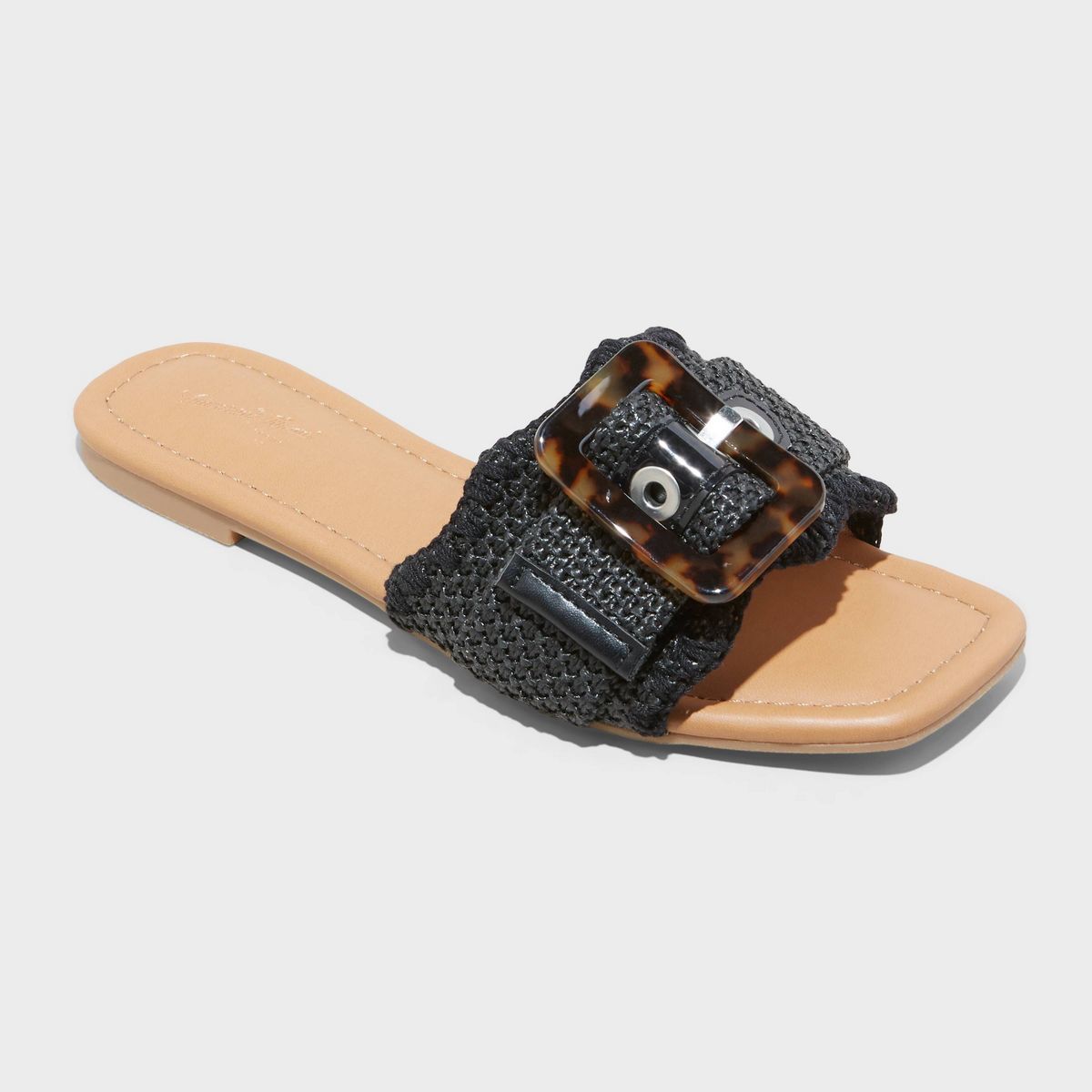Women's Chrissy Slide Sandals with Memory Foam Insole - Universal Thread™ Beige 8 | Target