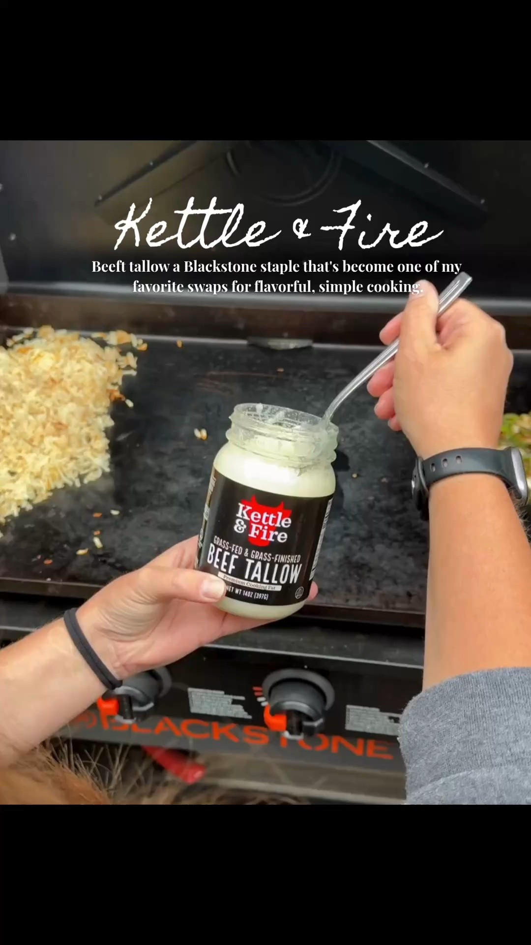 Beef tallow from kettle & fire is the best addition to my blackstone cooking!

#LTKdayinmylife #LTKfitnessgoals #LTKSeasonal