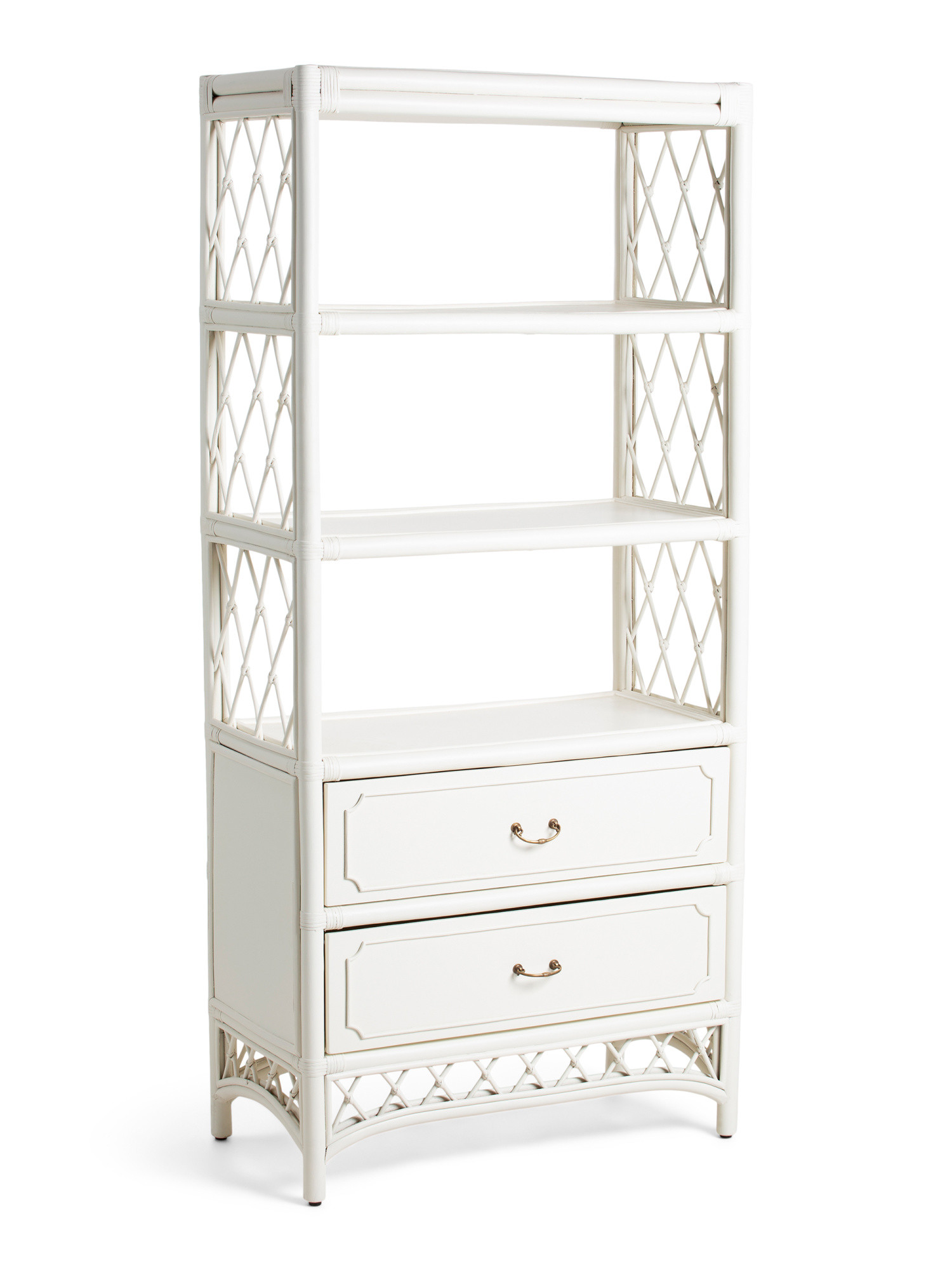 32x70 Rattan Bookshelf With Storage Drawers | Home | Marshalls | Marshalls