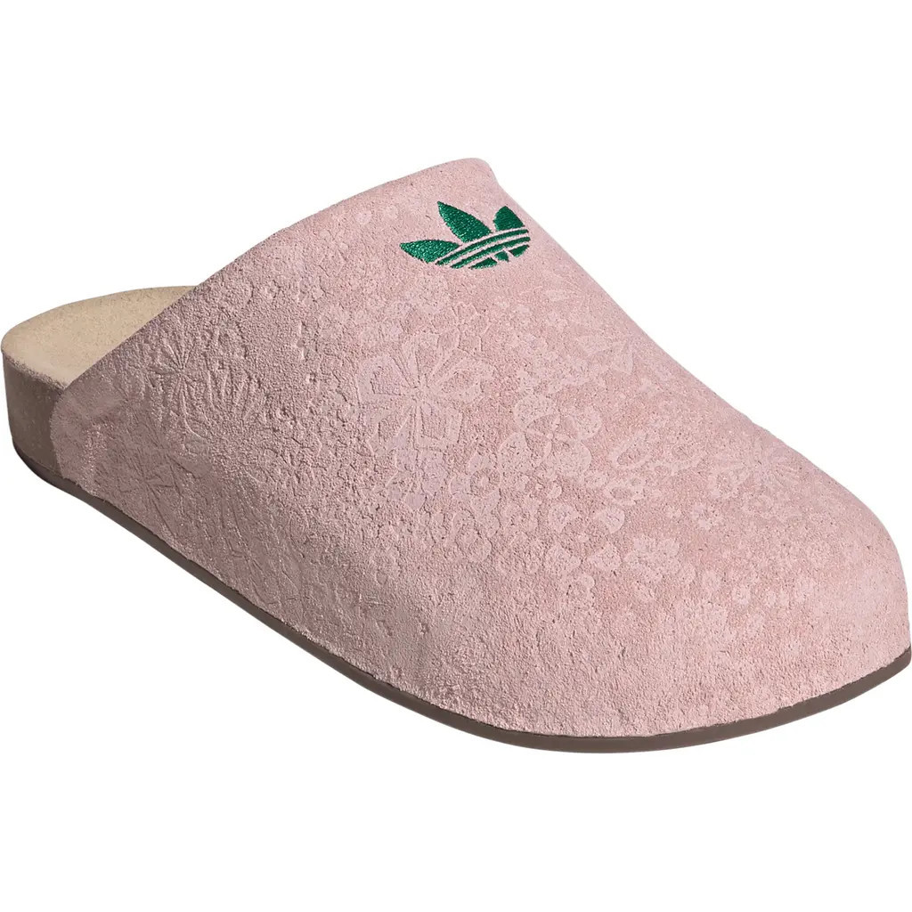 adidas Adiumule Slide in Sandy Pink/Bold Green/Gum5 at Nordstrom | Nordstrom