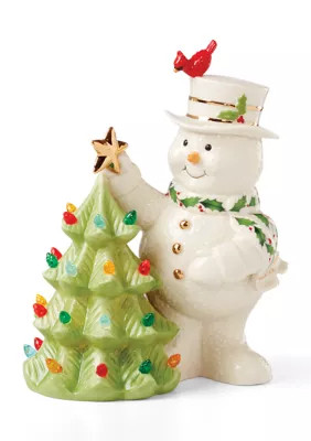 Lenox Happy Holly Days Snowman Lit Figurine | Belk