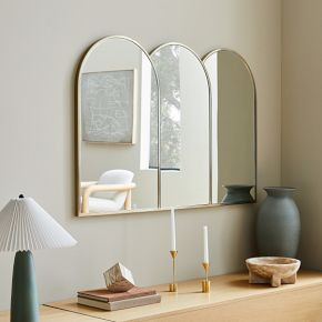 Triple Arched Metal Frame Wall Mirror | West Elm (US)