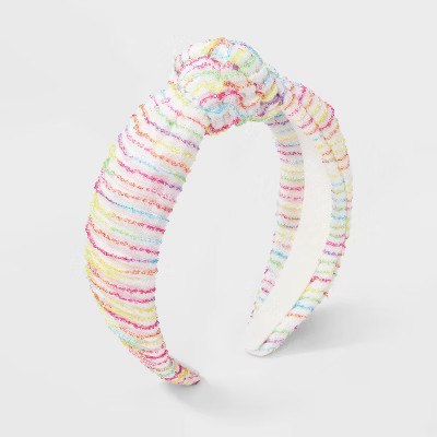 Girls' Ribbed Striped Headband - Cat & Jack™ | Target