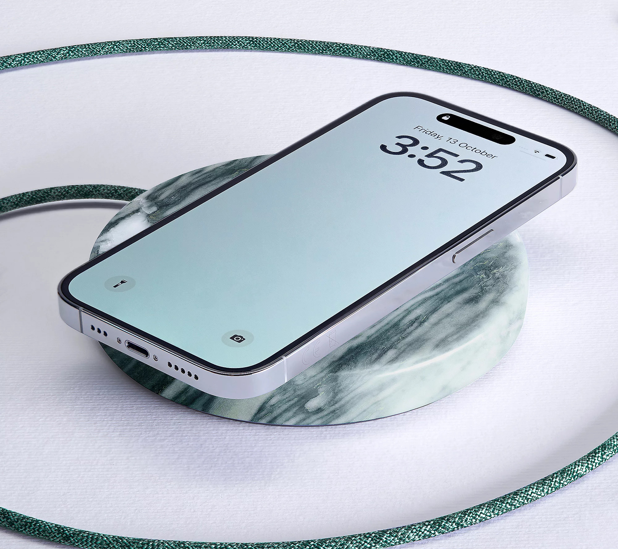 Einova Classic Stone 10W Wireless Charger w/ USB-C Cable | QVC
