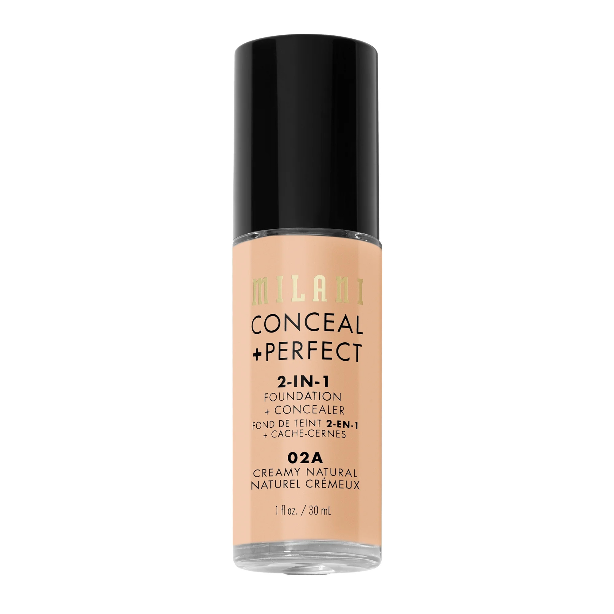 Milani Conceal + Perfect 2-in-1 Foundation + Concealer, Creamy Natural | Walmart (US)