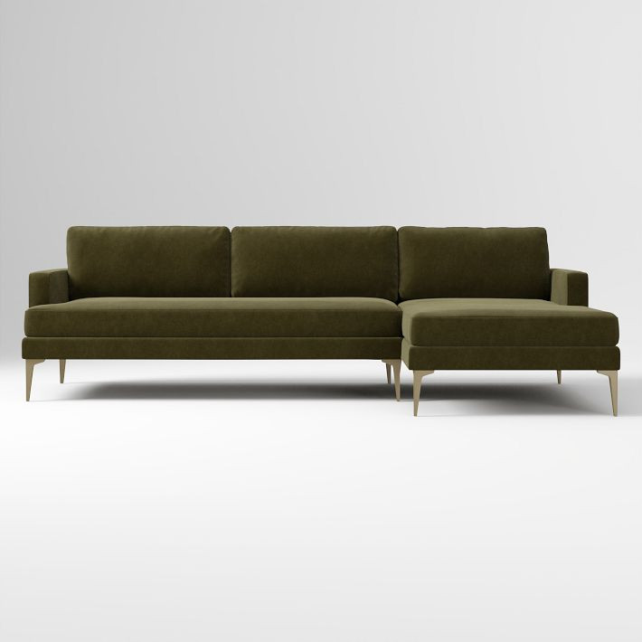 Andes 2-Piece Chaise Sectional (90"–101") | West Elm (US)
