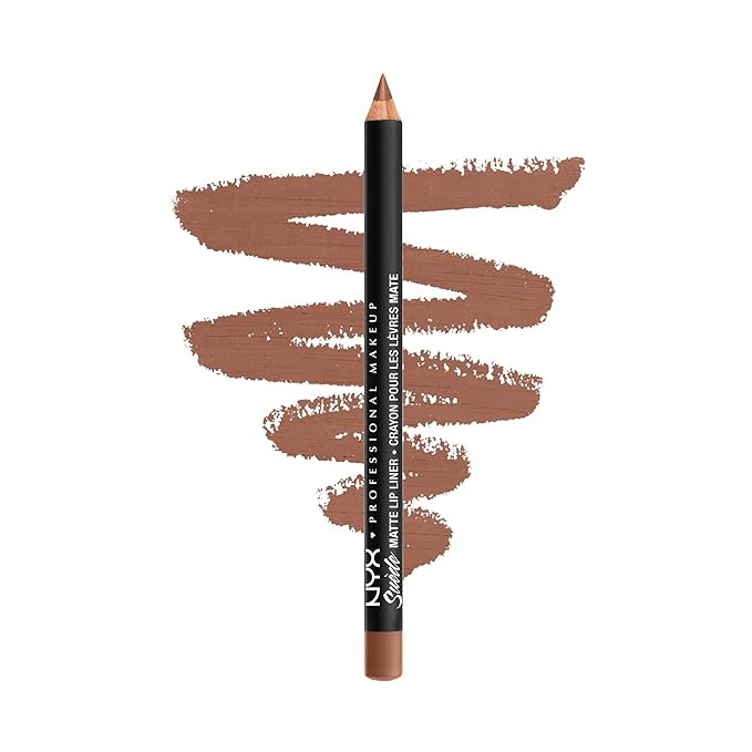 NYX PROFESSIONAL MAKEUP Suede Matte Lip Liner, Vegan Formula - Softspoken (Ash Rose) | Amazon (US)